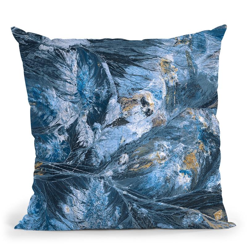 Gilded Indigo I Throw Pillow By World Art Group