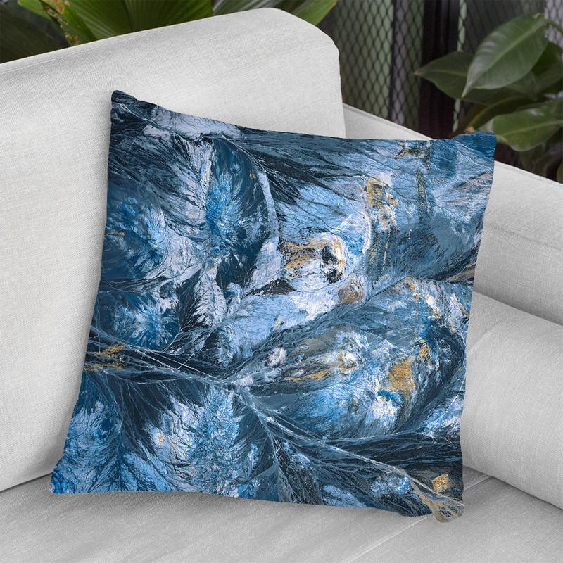 Gilded Indigo I Throw Pillow By World Art Group