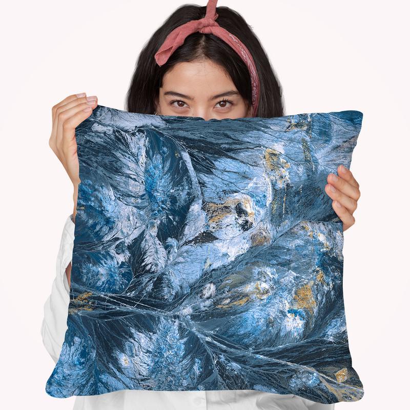Gilded Indigo I Throw Pillow By World Art Group