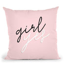 Grl Pwr V Throw Pillow By World Art Group