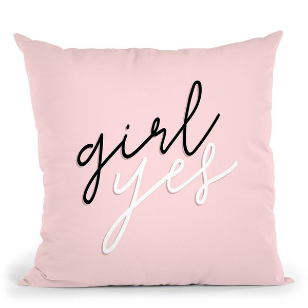 Grl Pwr V Throw Pillow By World Art Group