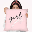 Grl Pwr V Throw Pillow By World Art Group