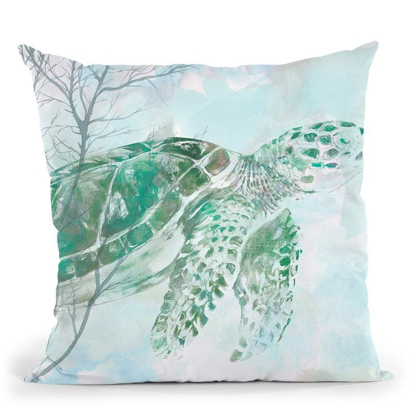 Watercolor Sea Turtle I Throw Pillow By World Art Group