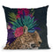 Hot House Leopard 1 Throw Pillow By World Art Group