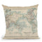 Johnston'S Chart Of The World Throw Pillow By World Art Group
