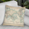 Johnston'S Chart Of The World Throw Pillow By World Art Group