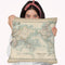 Johnston'S Chart Of The World Throw Pillow By World Art Group