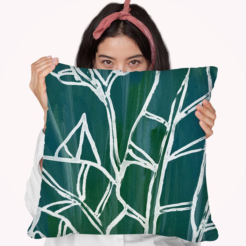 Jungle Batik Iii Throw Pillow By World Art Group