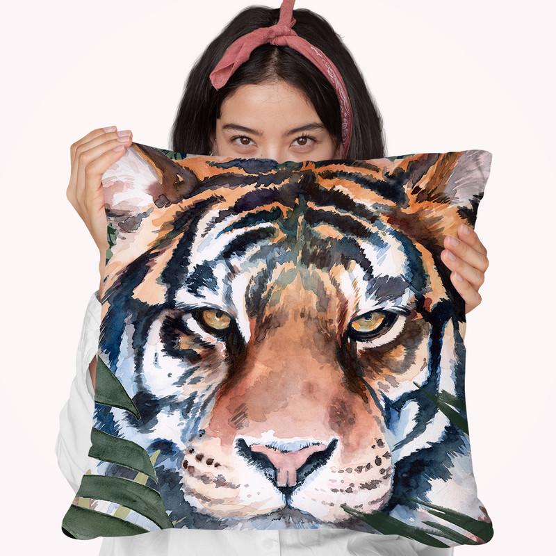Jungle Cat I Throw Pillow By World Art Group