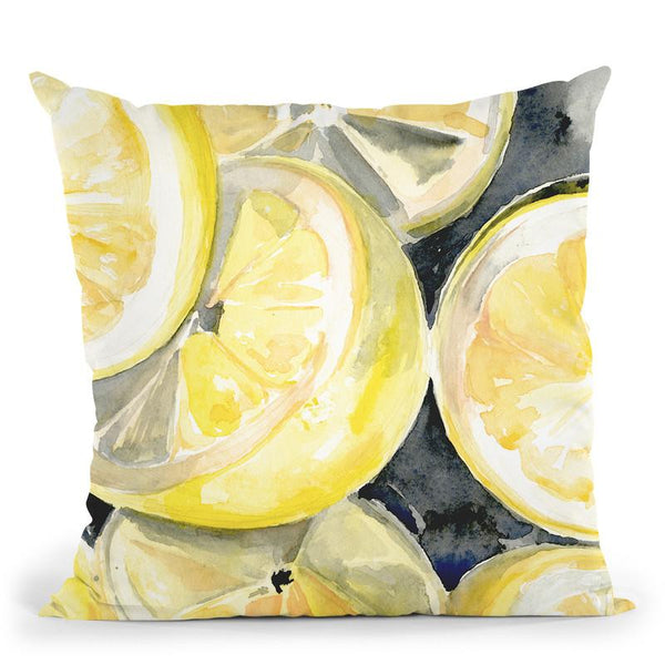 Lemon Slices I Throw Pillow By World Art Group