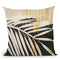 Lustr Golden Raffia I Throw Pillow By World Art Group
