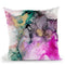 Magenta Expression I Throw Pillow By World Art Group