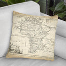 Map Of Africa Throw Pillow By World Art Group