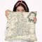 Map Of England & Wales Throw Pillow By World Art Group