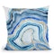 Cobalt Agate I Throw Pillow By World Art Group