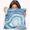 Cobalt Agate I Throw Pillow By World Art Group