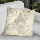 Map Of Netherlands Throw Pillow By World Art Group