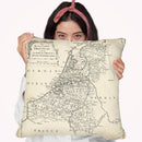 Map Of Netherlands Throw Pillow By World Art Group