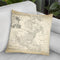 Map Of North America Throw Pillow By World Art Group