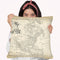 Map Of North America Throw Pillow By World Art Group