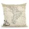 Map Of South America Throw Pillow By World Art Group