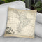 Map Of South America Throw Pillow By World Art Group