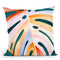 Multicolor Monstera I Throw Pillow By World Art Group