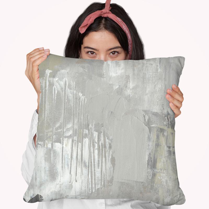 Neutral Composition I Throw Pillow By World Art Group