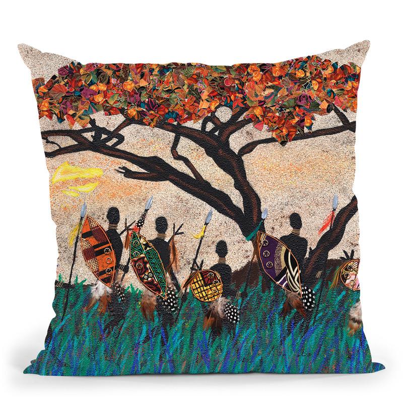 Planes Of Africa Iii Throw Pillow By World Art Group