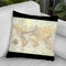 Printed World Map Ii Throw Pillow By World Art Group