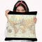 Printed World Map Ii Throw Pillow By World Art Group
