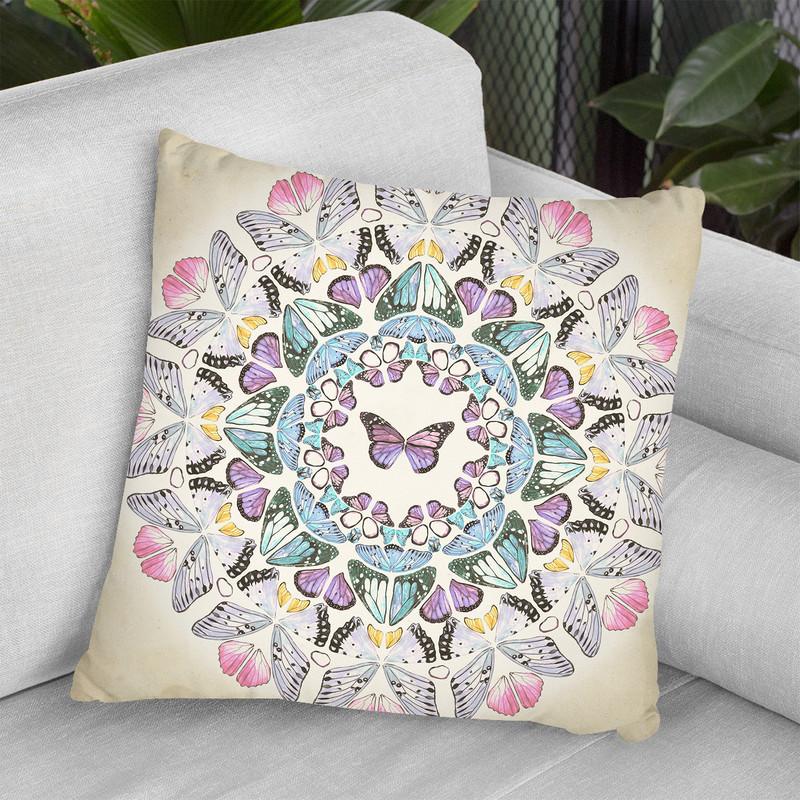 Prosperity Mandala I Throw Pillow By World Art Group