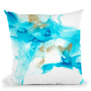 Prussian Plume I Throw Pillow By World Art Group