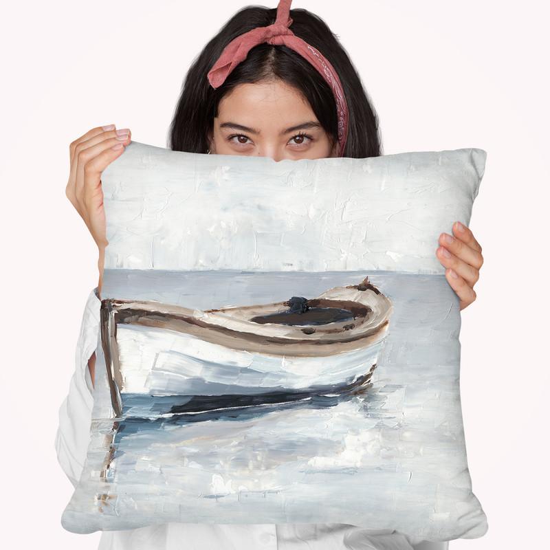 Reflected Horizon Ii Throw Pillow By World Art Group
