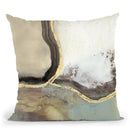 Ribbon Sands I Throw Pillow By World Art Group