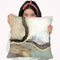 Ribbon Sands I Throw Pillow By World Art Group