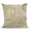 Road Map Of England & Wales Throw Pillow By World Art Group