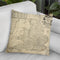 Road Map Of England & Wales Throw Pillow By World Art Group