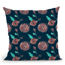 Rosey Posey Collection F Throw Pillow By World Art Group