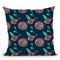 Rosey Posey Collection F Throw Pillow By World Art Group