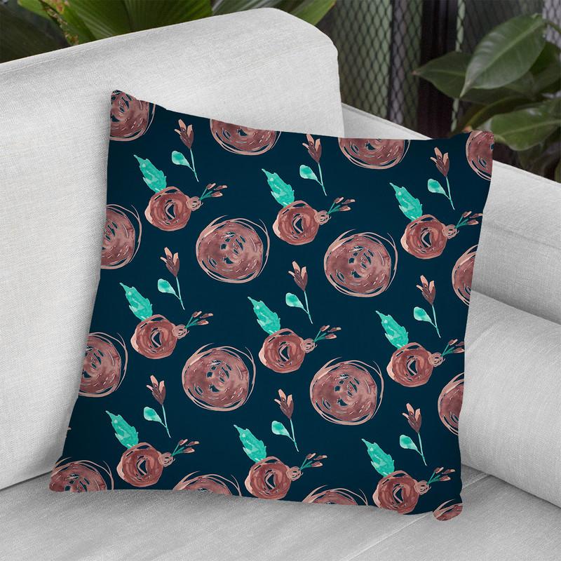 Rosey Posey Collection F Throw Pillow By World Art Group