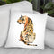 Sitting Tiger Ii Throw Pillow By World Art Group
