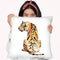 Sitting Tiger Ii Throw Pillow By World Art Group