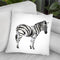 Standing Zebra I Throw Pillow By World Art Group