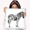 Standing Zebra I Throw Pillow By World Art Group