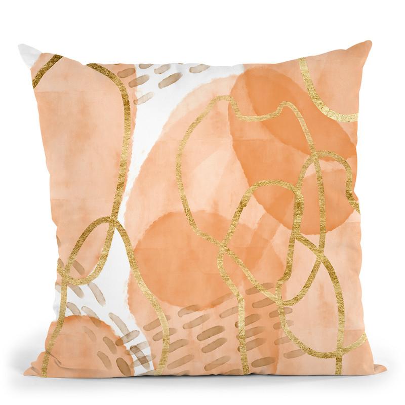 Sunset Drift I Throw Pillow By World Art Group