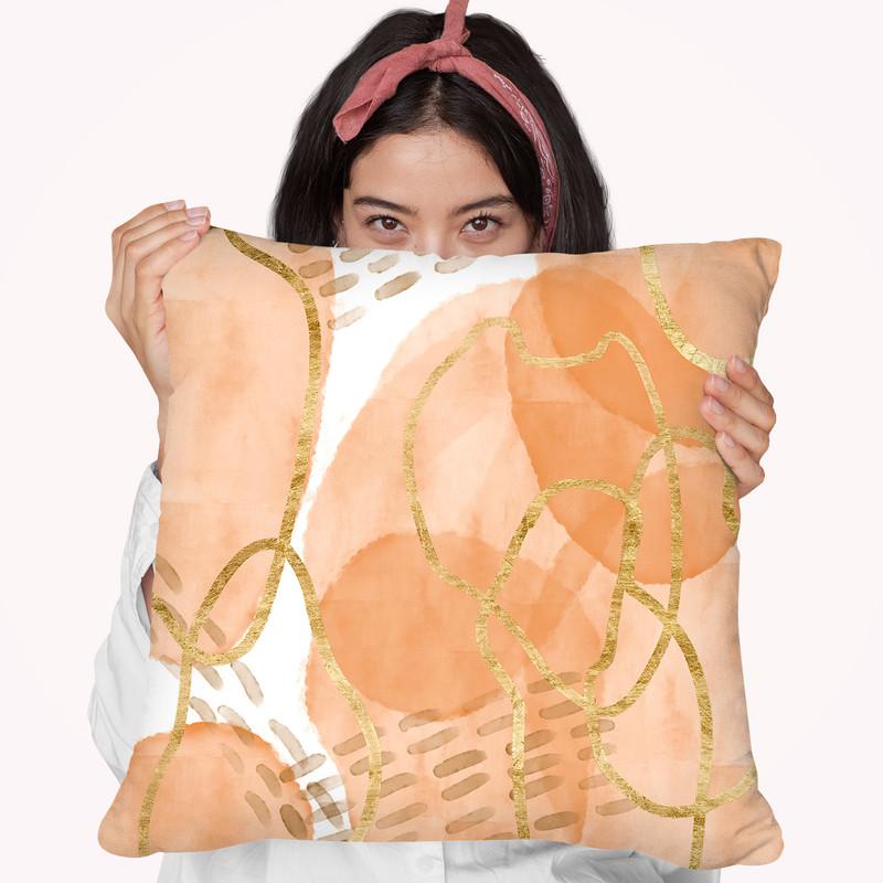 Sunset Drift I Throw Pillow By World Art Group