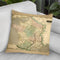 Thomsons Map Of France Throw Pillow By World Art Group