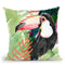 Toucan Palms I Throw Pillow By World Art Group