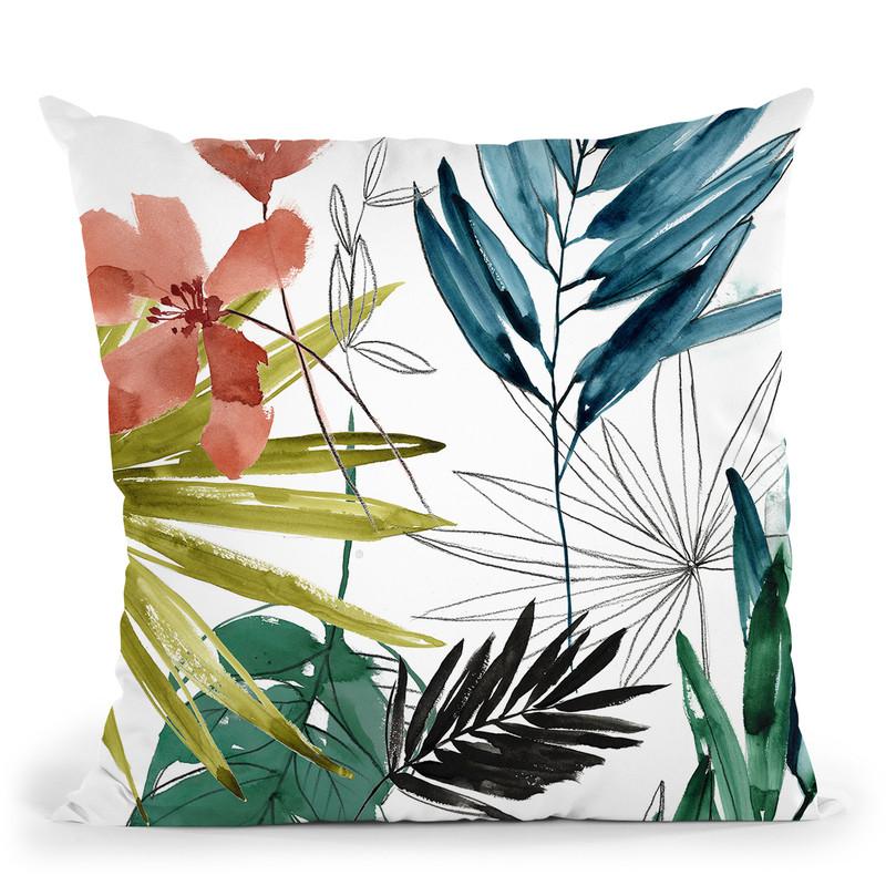 Tropical Composition I Throw Pillow By World Art Group